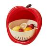 Vegetable Washer Double Layer Large Capacity Funny Strainer Fruit Vegetable Washer Drain Basket for Berry Lettuce Pasta Kitchen