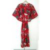 Indisch Rot Lang Tierdruck Baumwolle Hippie Maxi Damen Nachtwäsche Kaftan Kleid CKFTN-SCRN-FULL-BUYIT-031