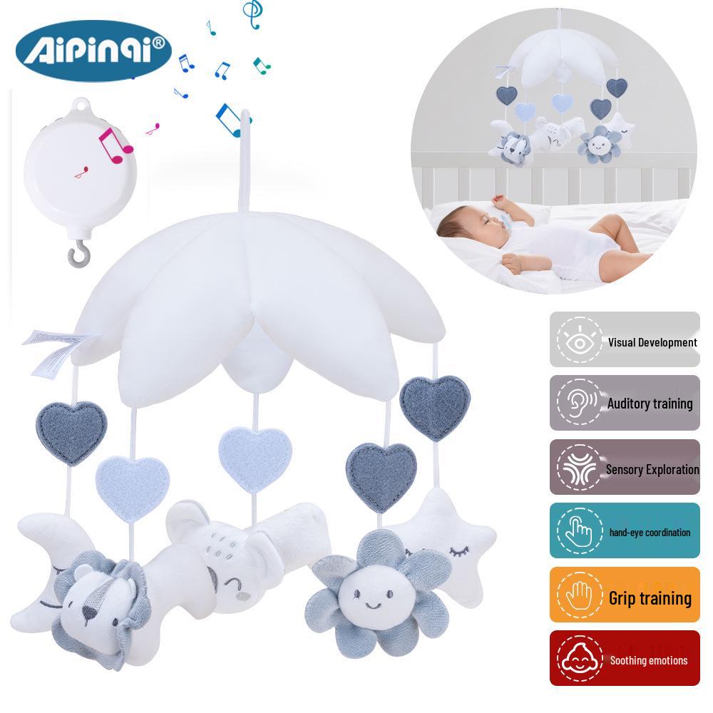 Aipinqi Rotating Animal Music Box Mobile for Baby Crib