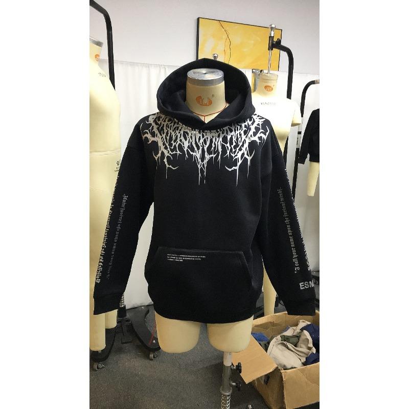 Große Größe Frühling und Herbst neuen Stil Teufelsblut lose beiläufige Kapuzen-Sweatshirt