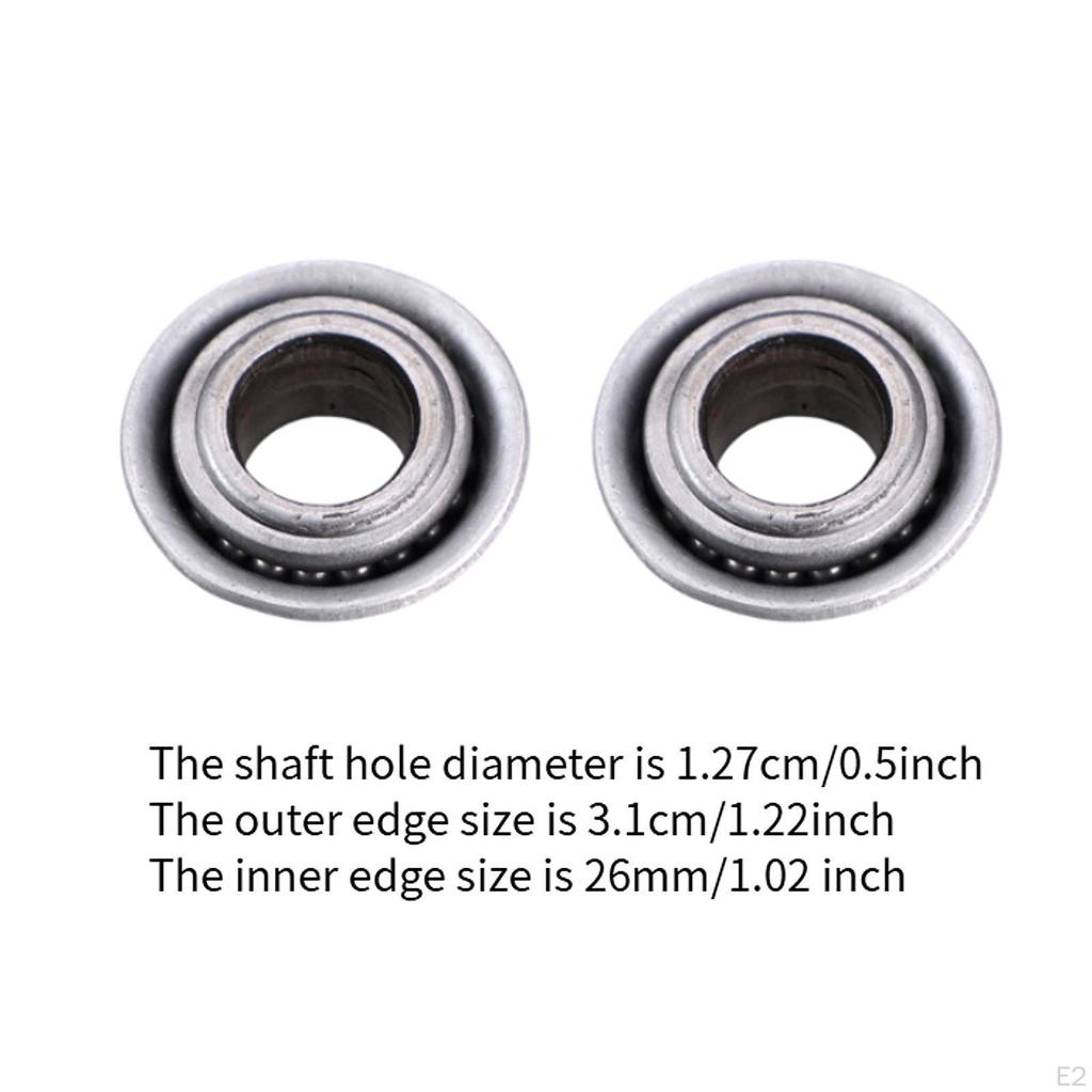 2x Wheelchair Front Fork Bearings Wear Resistant Universal Easy To Install
