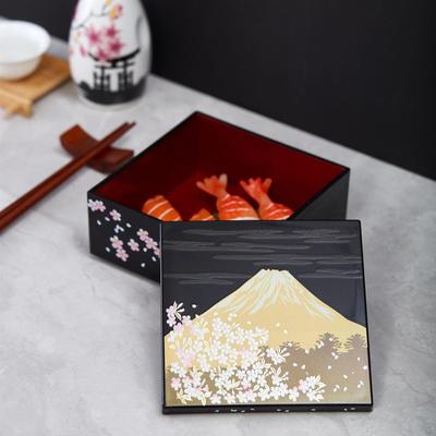Boîte à lunch Bento japonaise Boîtes à sushi et à riz scolaires traditionnelles Contenant alimentaire portable