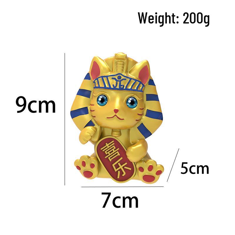 

Египетский фараон Кот удачи Автомобильное украшение - Креативные египетские автомобильные аксессуары для украшения интерьера