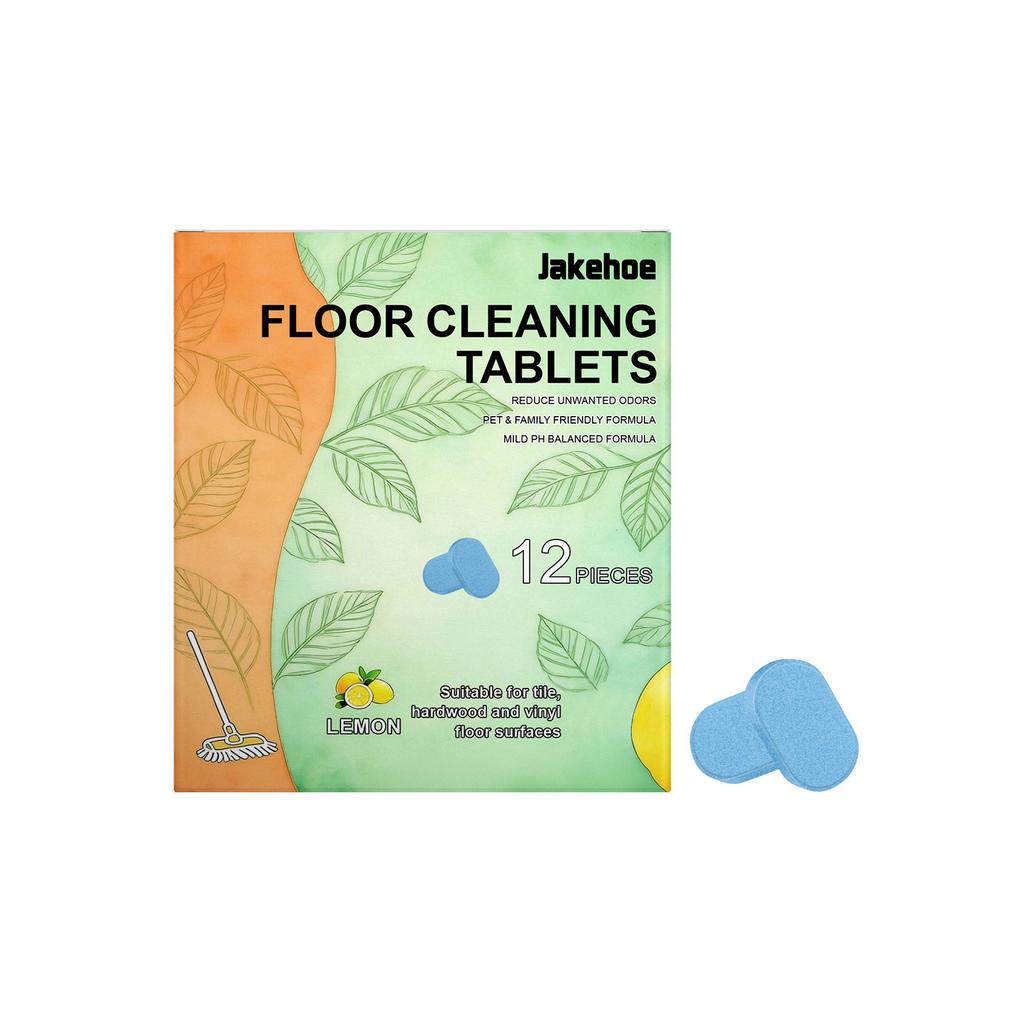 Floor Cleaning Tablets Tile Hardwood Floor Stain Remover Deodorizing Fresh Scent Effervescent Tablets for Home Floor Care