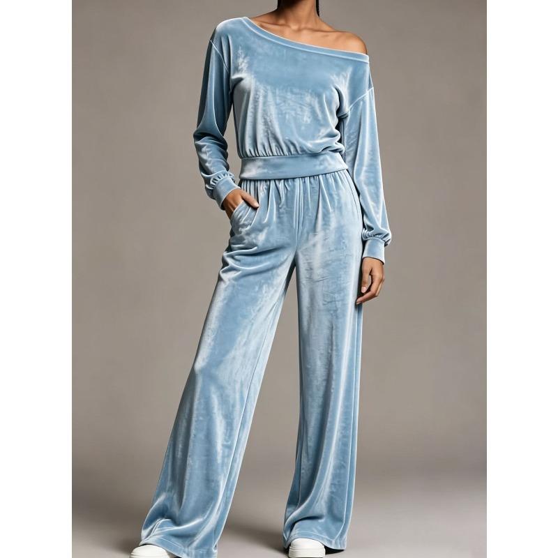 MGHR Women's Fashion Casual Autumn Winter Long Sleeve Pants Suits