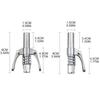 Grease Guns Coupler Quick Release Double Handles Grease Guns Tip with 6 Locking Plate High Pressure Grease Fitting