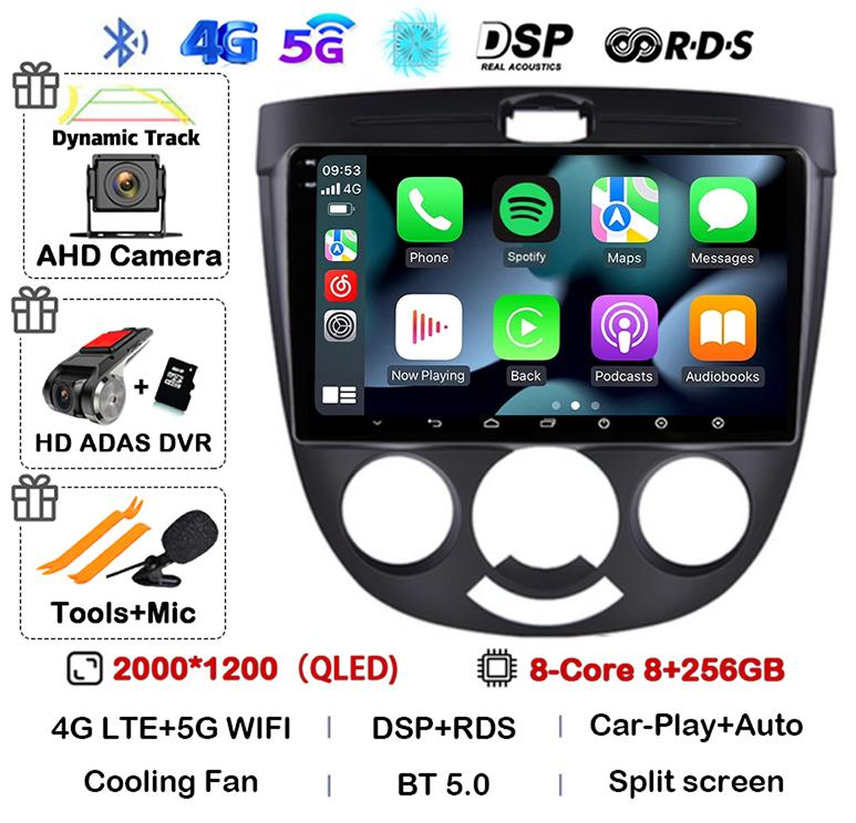 Android 14 Carplay Car Radio For Chevrolet Lacetti J200 Daewoo Gentra 2 Buick Excelle Hrv 2004-2013 Multimedia GPS Auto Stereo