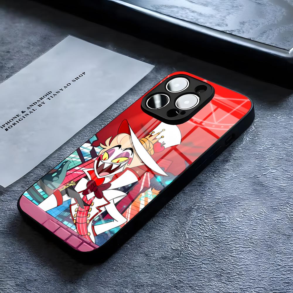 H-Haz-bins Hotels Phone Case For IPhone 17 16 15 14 Pro 11 13 12 Mini XS XR Max 6 8 7 Air Plus SE Glass Luxury Design Cove