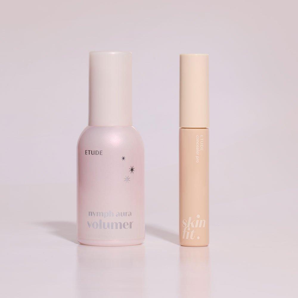 Etude [Planning Set] Nymph Glow Volumer 24g + Big Cover Concealer / Glowing Skin / Blemish Cover