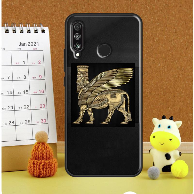 Lamassu Assyrian Winged Lion For Huawei Nova 12i 12s 7i 8i 11i 11 9 10 SE Y60 Y61 Y70 Y72 Y73 Y90 Y91 P30 P40 Lite Case