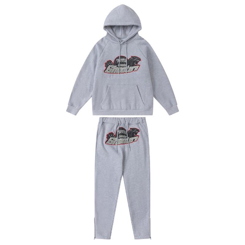 Streetwear Hooded Sweatshirt Set Loose Fit Embroidery Winter Casual Top Youth