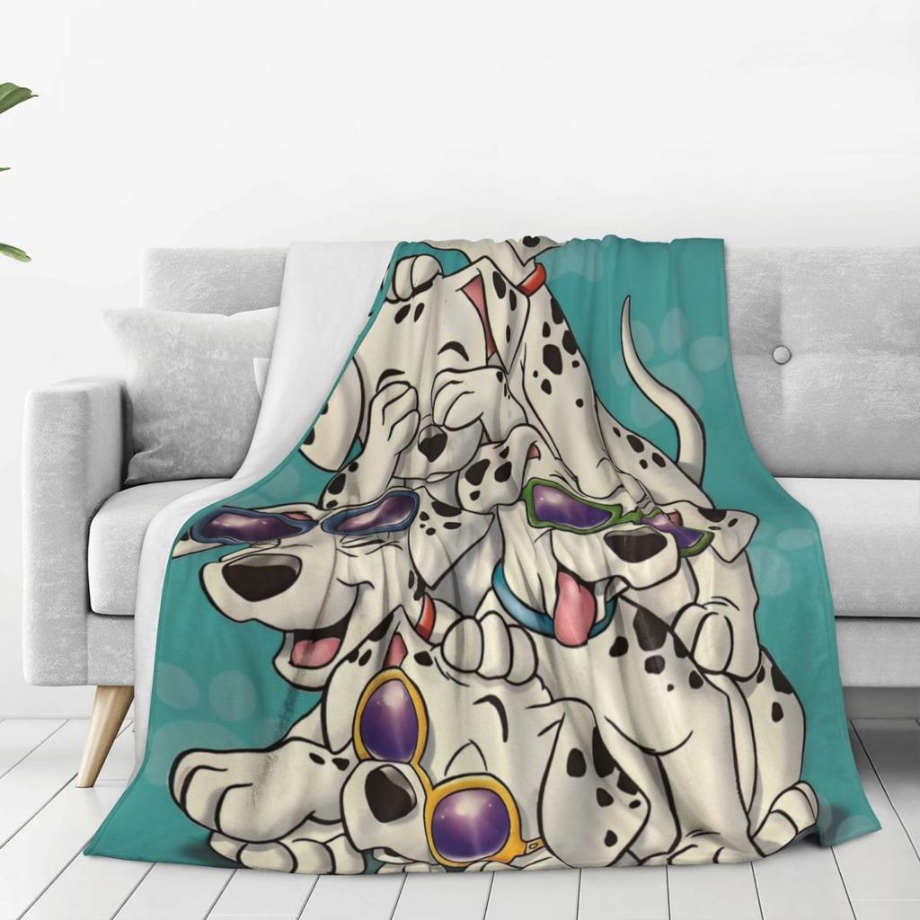 101 Dalmatians Blanket Quality Warm Soft Throw Blanket Spring Picnic Couch Chair Print Bedspread