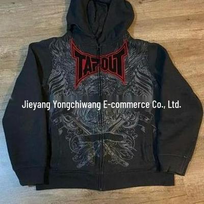 Y2K Amerikaanse Hip Hop Grafische Vest - Heren Retro Street Harajuku Stijl Sportkleding Jas