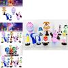 Colorful Pvc Brain Battle Figurines Set 10 Unique Cake Decoration Toys Bagged