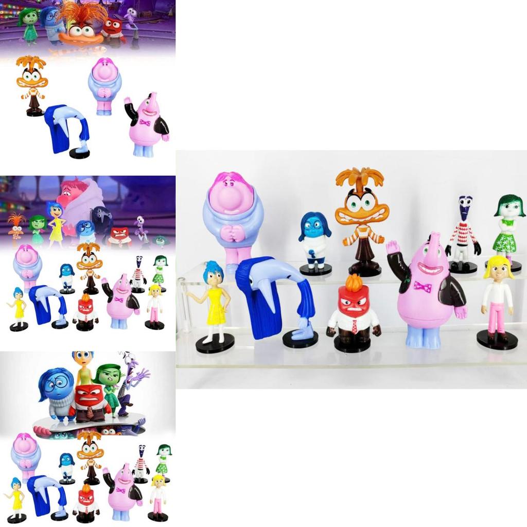 Colorful Pvc Brain Battle Figurines Set 10 Unique Cake Decoration Toys Bagged