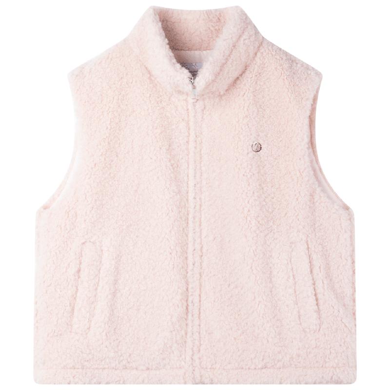 Mucmukn Peach Marshmallow Girls  3M Thinsulate Plush Vest 130CM