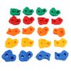 20PCS Rock Climbing Holds for Kids PE Multi Colored Climbing Rock Wall Grips with Mounting Hardware for Indoor Outdoor