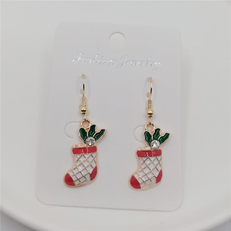Top-Selling Christmas Dangle Earrings – Santa, Snowman, Reindeer, Snowflake, Candy Cane, and Tree Designs