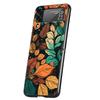 Colorful Leaves Hard PC Phone Case For Samsung Galaxy Z Flip 5 4 3 Black Cover For Galaxy Z Flip 6 Foldable Shockproof Case Capa