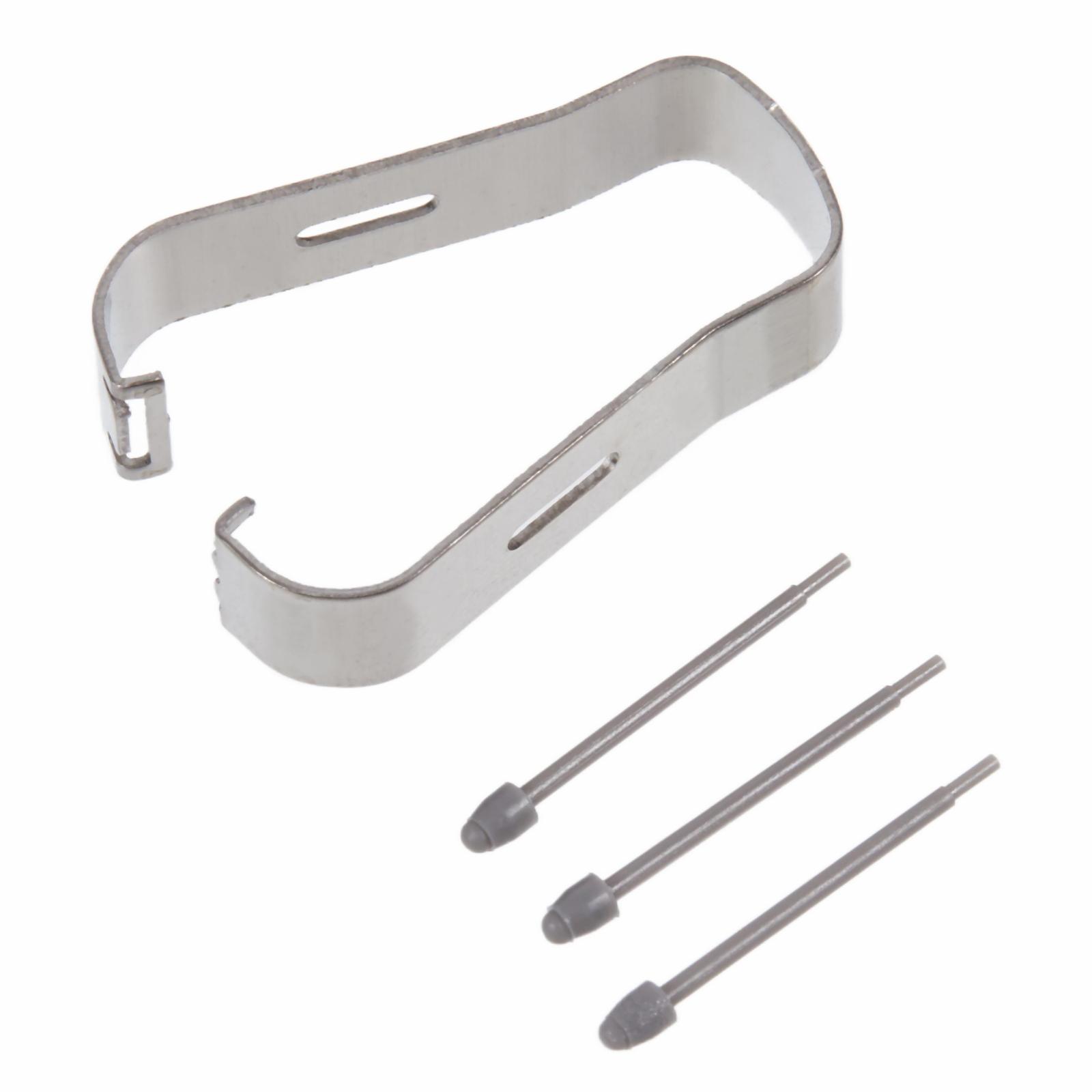 

For Samsung Galaxy Z Fold5 5G 3Pcs Touch Stylus Tips Nibs with Metal Clip (Without Logo) Grey
