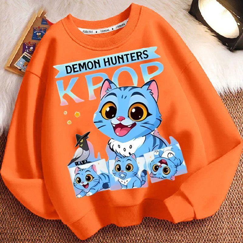 Children's Fashion Sweatshirts for Spring and Autumn, Long-sleeved Casual Sweatshirts for Boys and Girls