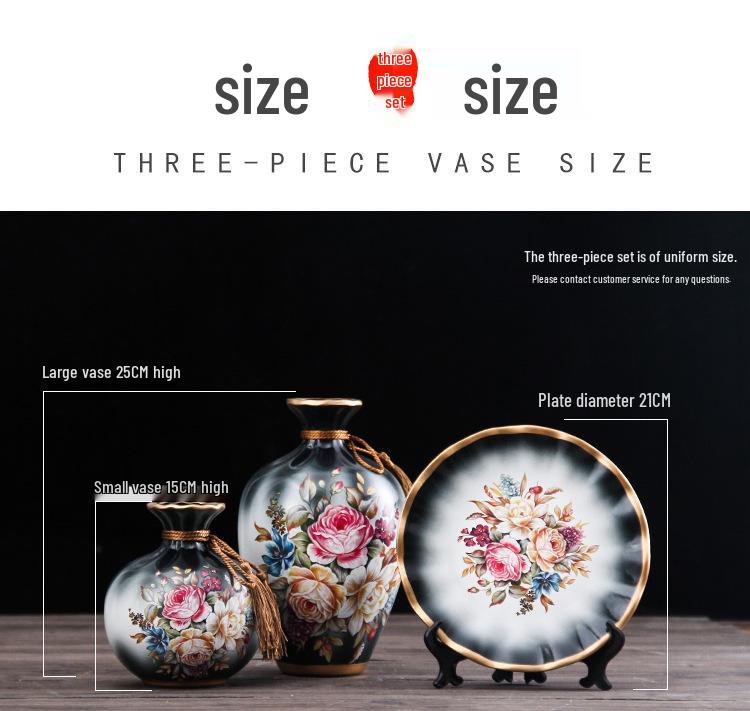 Modern Ceramic Vase Ornament for Living Room or TV Cabinet Display