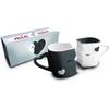 Coffee Cup Set - Miamio - Kisses - Ceramic - Grey - 2 Pieces