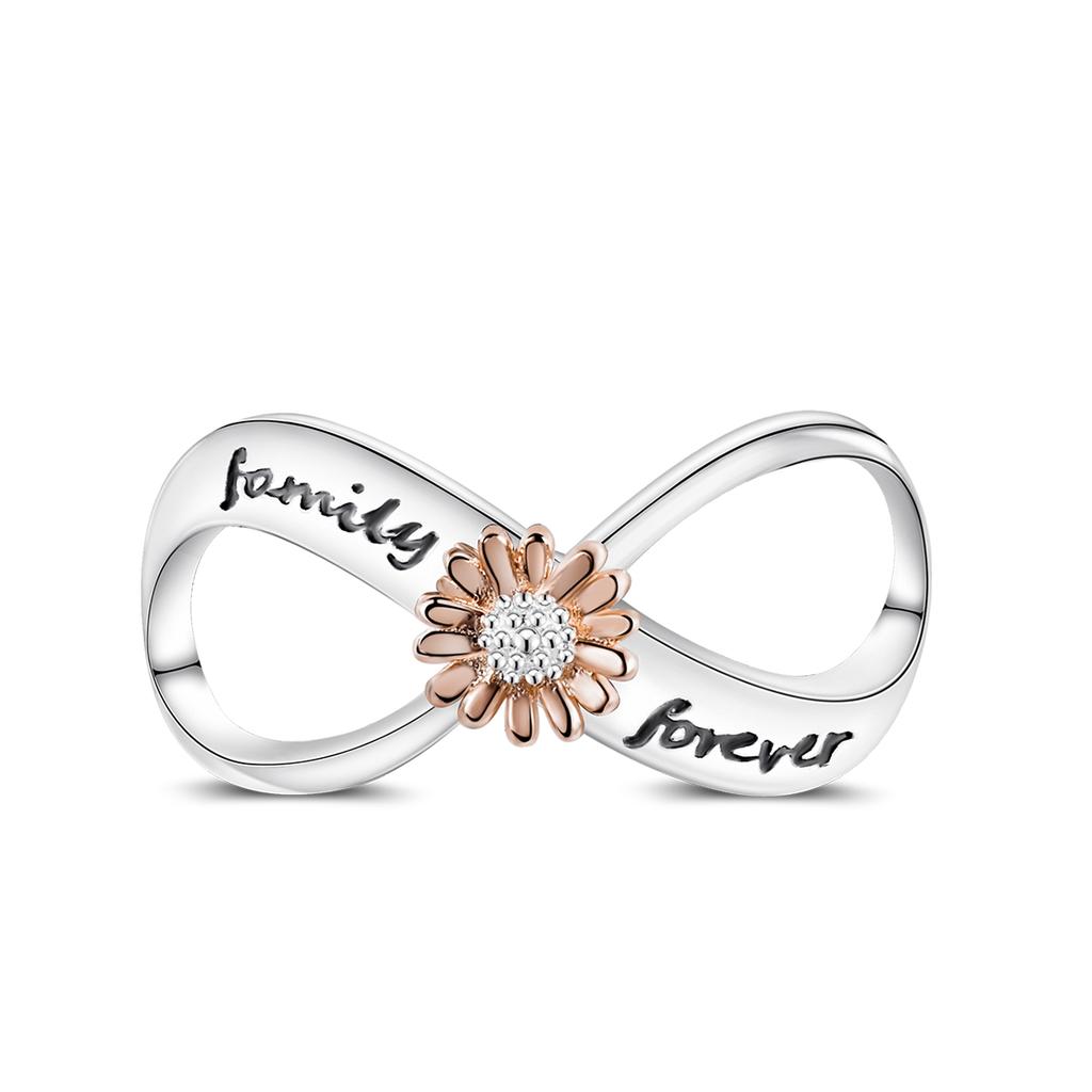Copper Plated Dream Net Charms Beads Lucky Clover Horseshoe Dangle Fit Charm Bracelet Plata De Ley Original Jewelry Women Gift