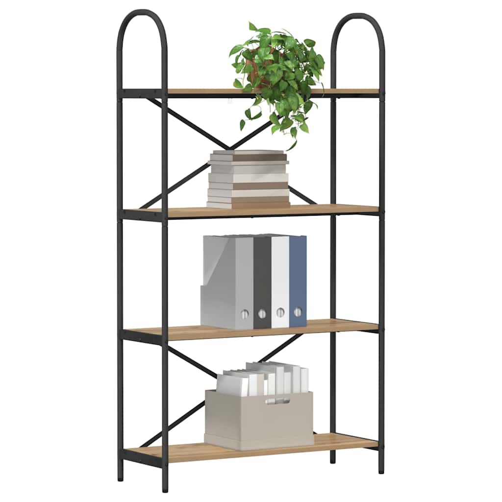 Artisan Oak Bookshelf 80 x 30 x 146 cm Engineered Wood