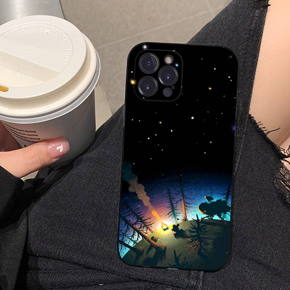 Outer Wilds Game For iPhone 17 16 15 14 13 12 11 Pro Max Plus Shockproof Black Soft Phone Cover iPhone 13 pro