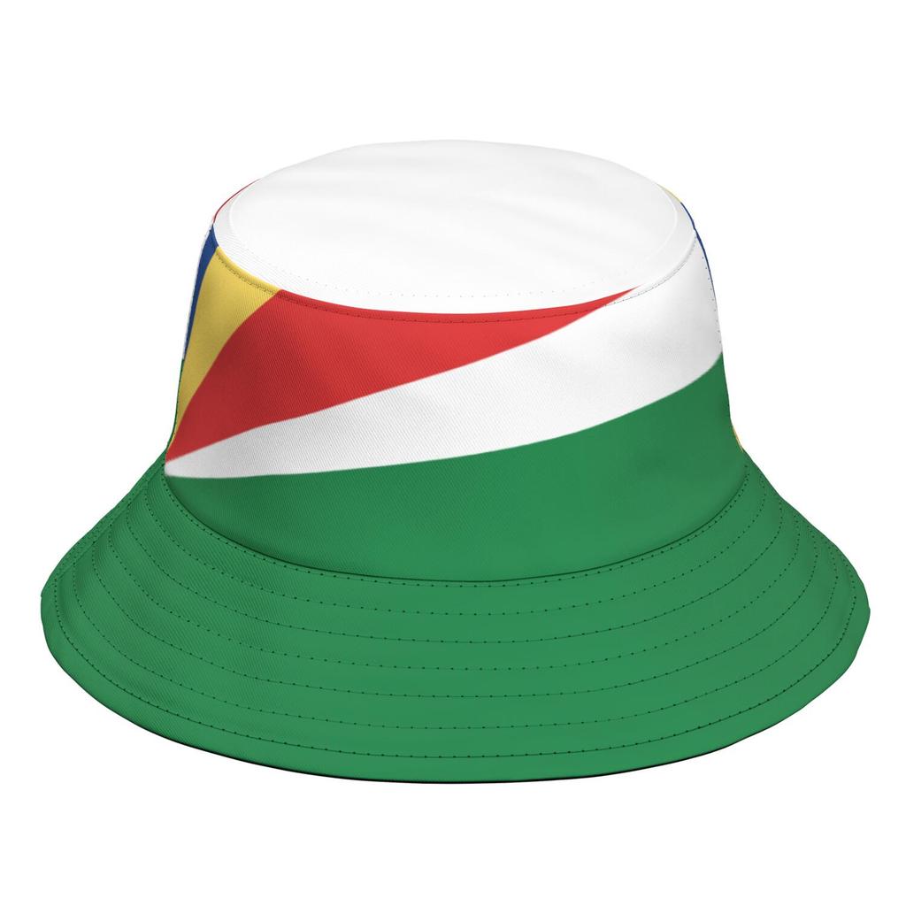 Seychelles Fisherman Hats Free Custom Made Name Team Logo Bucket Cap Country Travel Sesel Nation Flag Photo Headgear