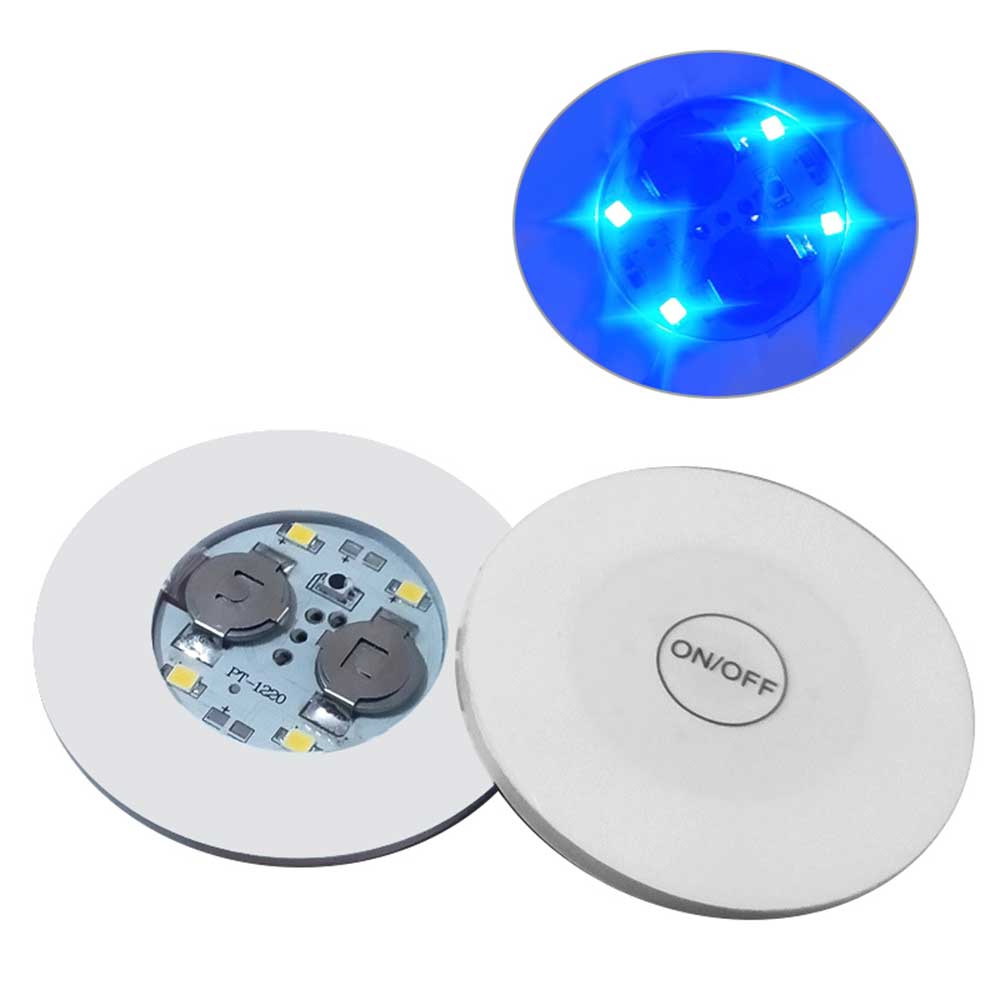 1ks Samolepky na láhev Podtácky Světla Na baterie LED Párty Nápojový podtácek Vánoce Váza Nový rok Halloween Dekorace Světlo