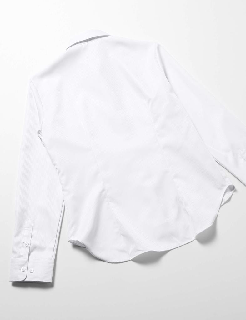Atelier Sanrokugo Business Office Size Open Size S To Japanese Size Women's Shirt, Blouse, Uniform, White, L1-L22, Collar, (Equivalent S)