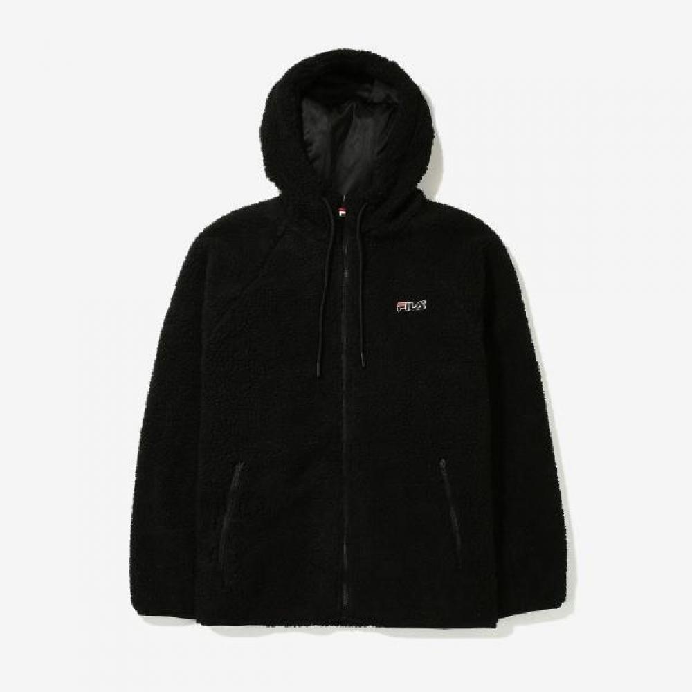 Fila Men S Wappen Boa Hooded Fleece Black Fe2jke6104x Blk blacks/100