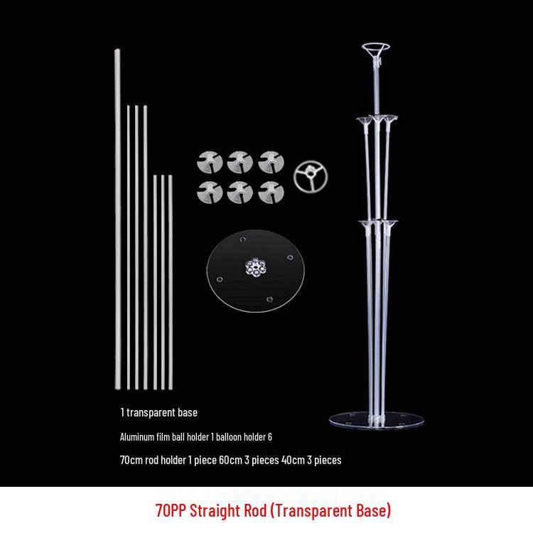 Transparent Balloon Stand for Table Display and Aisle Decoration - Birthday or Wedding Party Column