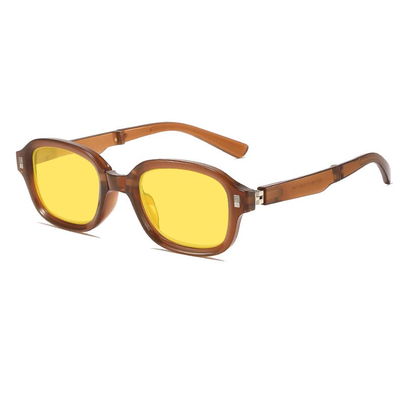 Night Vision Glasses for Driving with Box Anti-Glare Goggle Shades Men Women Foldable Aquare Anit Blue Light Computer Glasses