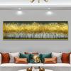 Abstract Gold Foil Leaf Trees Canvas Painting Modern Home Decoration Large Wall Art Pictures Posters and Prints for Living Room