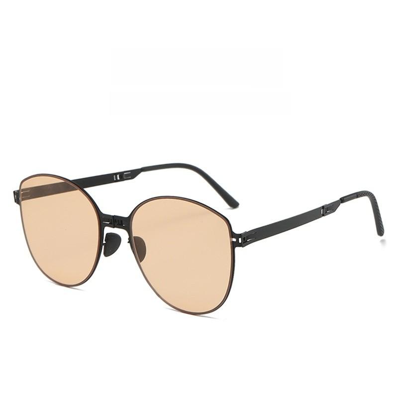 Fashion Oversized Foldable Sunglasses With Uv400 Protection For Travel And Outdoor Activities