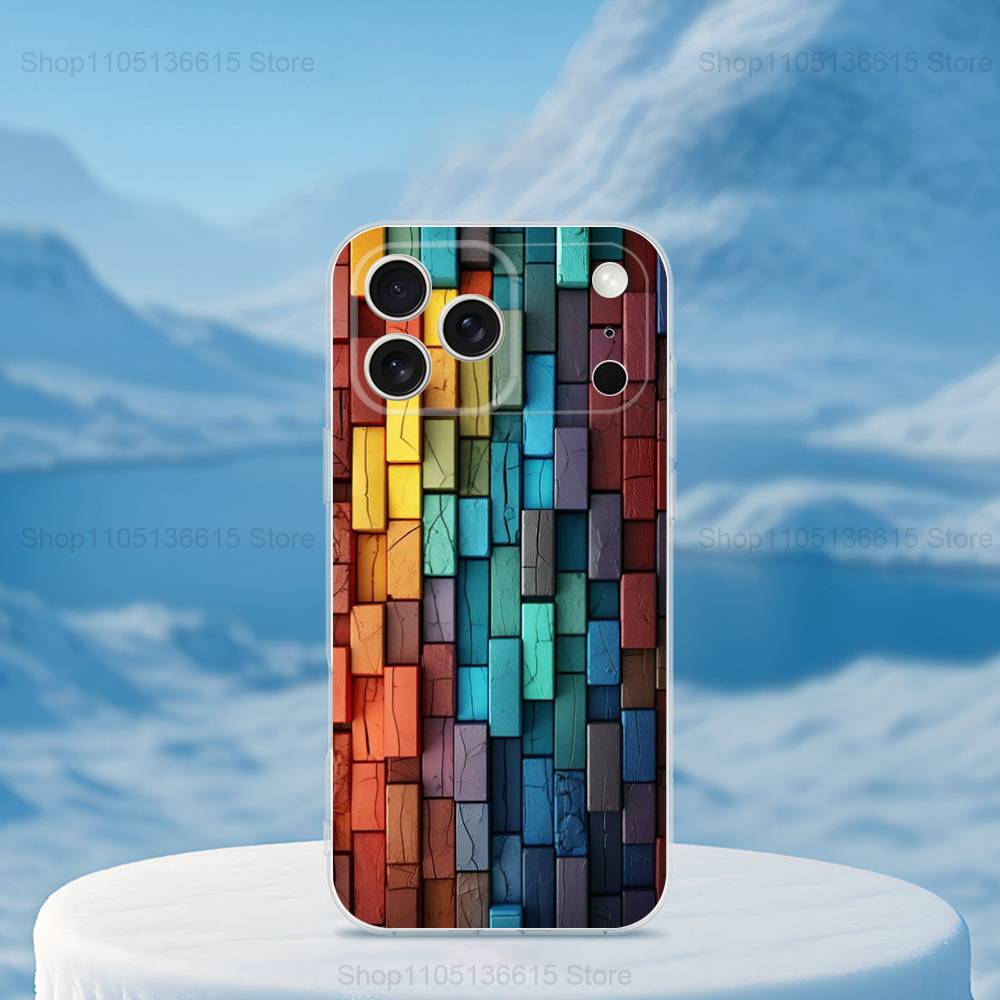 3D Kunstblock Coole Handyhülle Für iPhone 14,13,12,11,17,16,15,Pro,Max,Plus,X,XS,XR,SE,Mini Transparent Weiches Cover