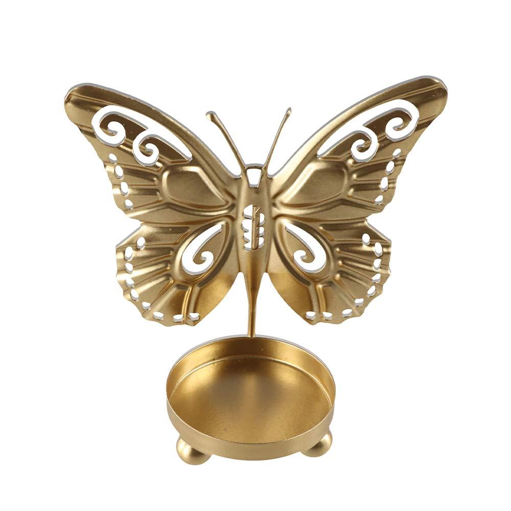 Elegant Butterfly Candlestick Ornaments Unique Iron Candle Stand Butterfly Candle Holders  Birthday