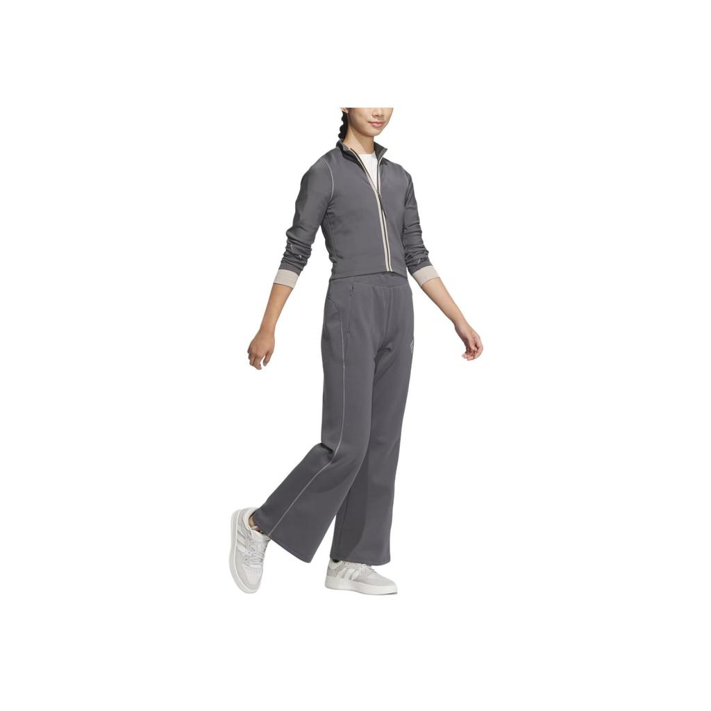 Adidas FW24 FUSTL W P SWT2 Fashion Sports Casual Comfortable Sweatshirt Women Sweatshirt Dark-Gray Yellow JM6214