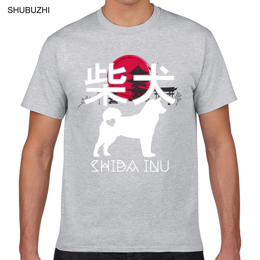 

Tops T Shirt Men korean cute kawaii harajuku lolita shiba inu j fas Design Black Geek Custom Male Tshirt S