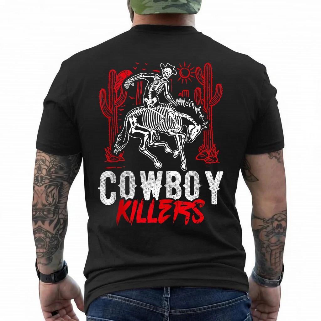 COWBOY KILLERS Western Skull Cowboy Skeleton Cowboy T-Shirt XL