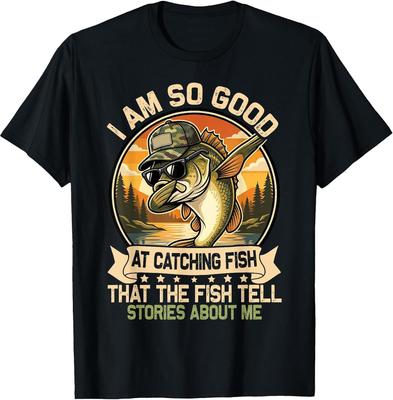 Funny Fishing T-Shirt for Men and Women - 'Great At Catching Fish'
