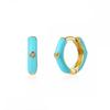 CRMYA Copper Gold Plated Earring Set For Women Color CZ Zircon Piercing Clip Hoop Dangle Earrings For Women Jewelry Wholesale