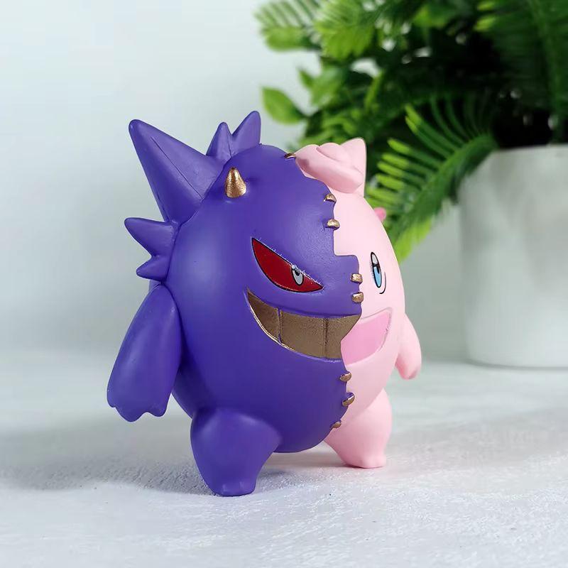 8cm Anime Gengar Cos Gojo Satoru Angel and Demon Action Figures PVC Desktop Decoration Toys Ornament Model Collection Doll Gifts