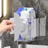 Wipes Storage Box Transparent Wall-mounted Punch-free Bathroom Tissue Holder Wipes Dispenser Paper Storage Case Organizer