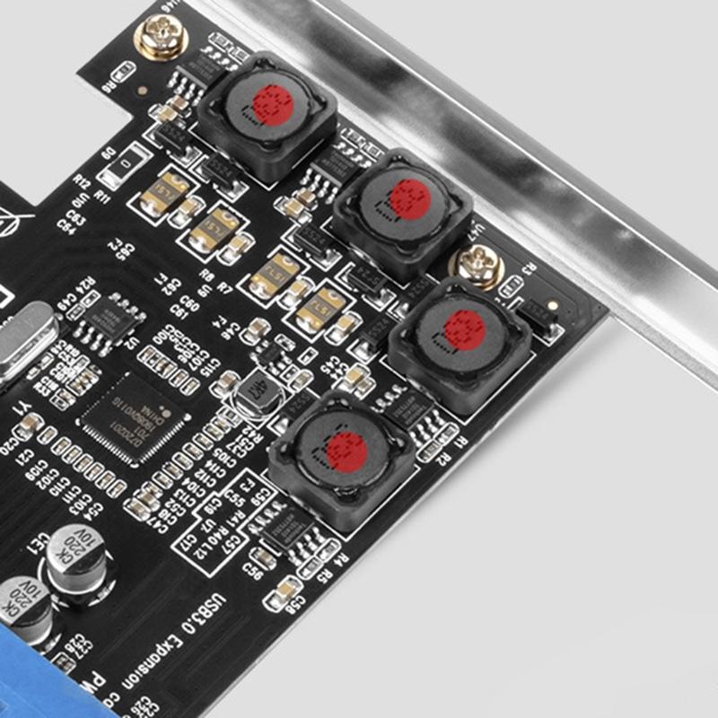 Portable PCI-e to 2Port 19Pin USB 3.0 Card Converter for Desktop Computers Computer Accessories