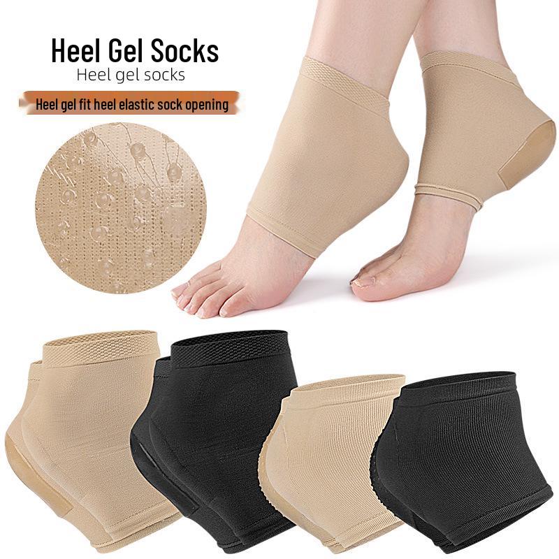 Silicone Anti-Crack Heel Protector Socks for Men and Women