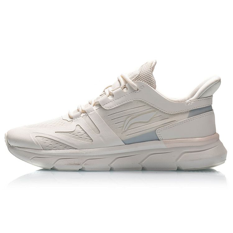 Li Ning Cushioning Running Shoes Cloud Mist White Women Sneakers ARHQ114-3